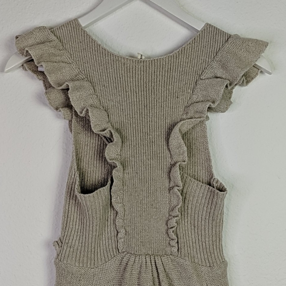 Anthro Moth Converging Roads Ruffle Sweater Dress - Picture 10 of 15